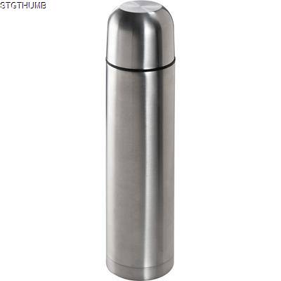 SILVER STAINLESS STEEL METAL THERMAL INSULATED FLASK with Cup