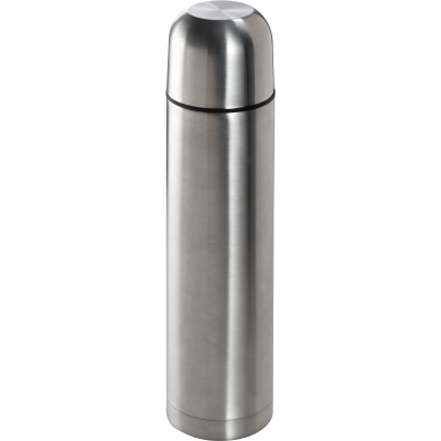 SILVER STAINLESS STEEL METAL THERMAL INSULATED FLASK with Cup