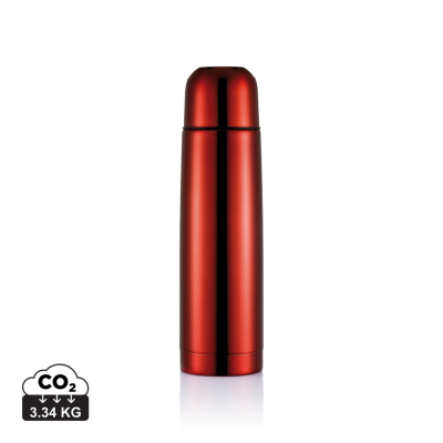 STAINLESS STEEL METAL FLASK in Red