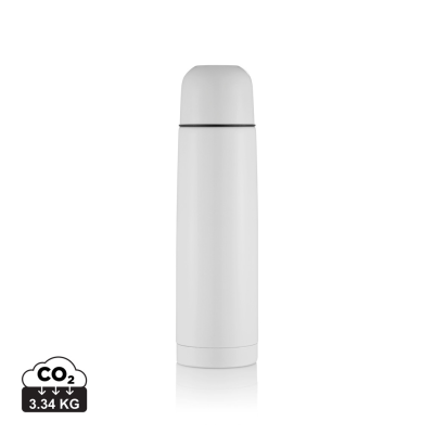 STAINLESS STEEL METAL FLASK in White