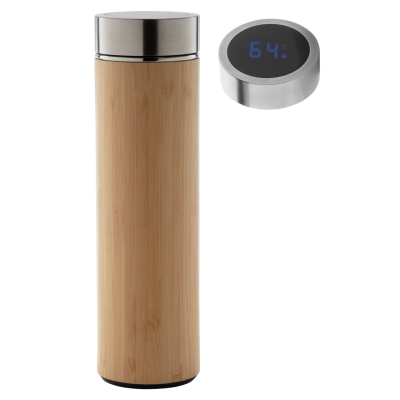 THERMOMETER VACUUM FLASK in Natural