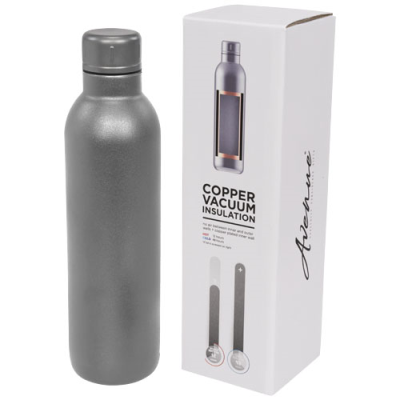 THOR 510 ML COPPER VACUUM THERMAL INSULATED WATER BOTTLE in Grey