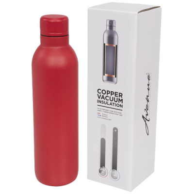 THOR 510 ML COPPER VACUUM THERMAL INSULATED WATER BOTTLE in Red
