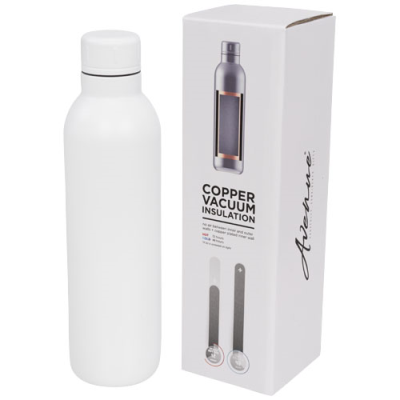 THOR 510 ML COPPER VACUUM THERMAL INSULATED WATER BOTTLE in White