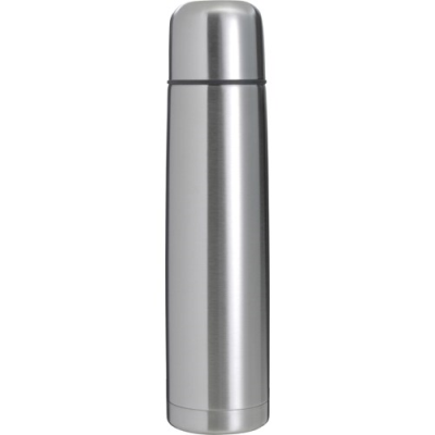 VACUUM FLASK, 1 LITRE in Silver