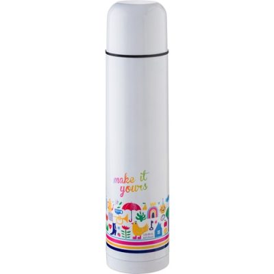 VACUUM FLASK, 1 LITRE in White