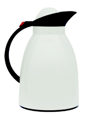 HELIOS VACUUM FLASK JUG in White with Black Trim