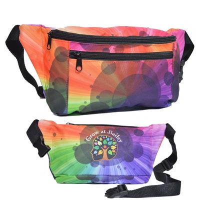 3 ZIPPER FANNY PACK with Full Wrap Sublimation Waist Bag