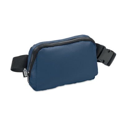 300D RPET POLYESTER WAIST BAG in Blue