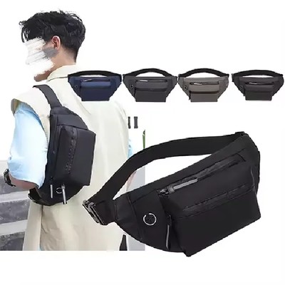 CUSTOM 4-ZIPPER POCKET TRAVEL RUNNING HANDS-FREE WAIST PACK