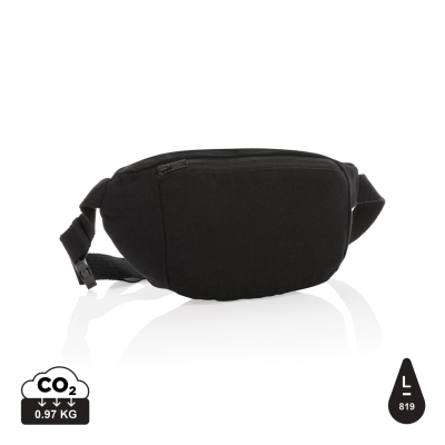 IMPACT AWARE™ 285GSM RCANVAS HIP BAG UNDYED in Black