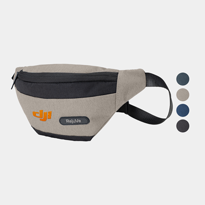 MILANO RECYCLED HEATHER MODERN SLEEK TWO-TONE WAIST FANNY PACK