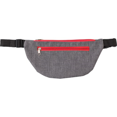 POLYESTER (300D) WAIST BAG in Red