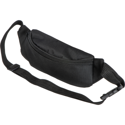 POLYESTER BELT POUCH in Black