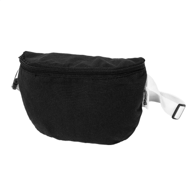 RECYCLED CANVAS WAIST BAG in Black