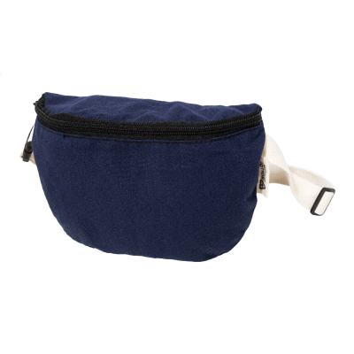 RECYCLED CANVAS WAIST BAG in Blue