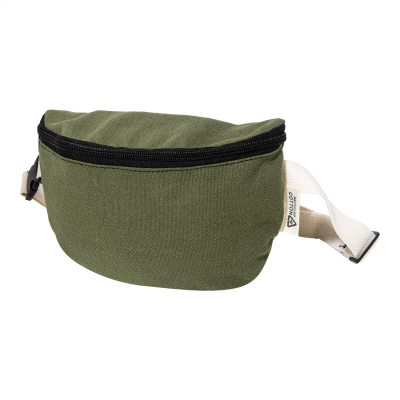 RECYCLED CANVAS WAIST BAG in Green