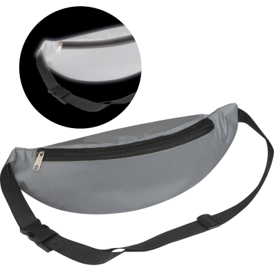 REFLECTING WAIST BAG in Silvergrey
