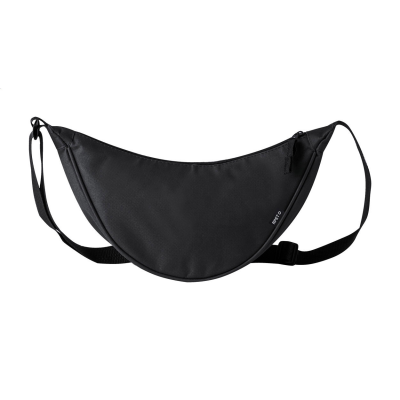 RPET CROSSBODY WAIST BAG in Black