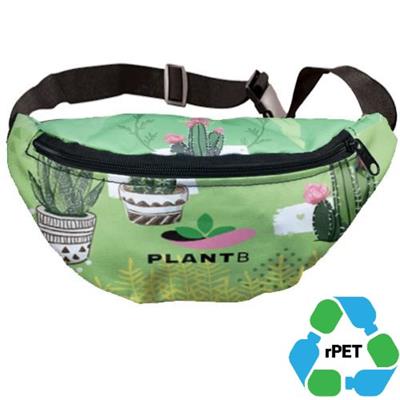 RUNNING SPORTS BAG RPET RECYCLED 600D POLYESTER SUBLIMATION FANNY PACK