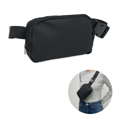 WAIST BAG in 210D Polyester in Black