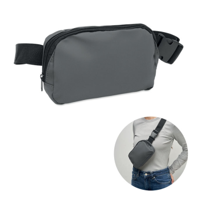 WAIST BAG in 210D Polyester in Grey
