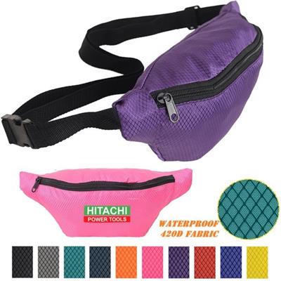 WATERPROOF RIPSTOP WAIST FANNY PACK with 1 Zipper