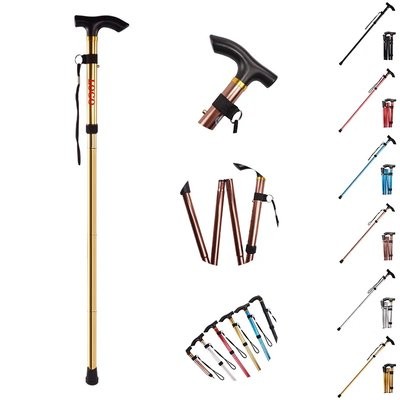 ALUMINUM ALLOY FOLDING TELESCOPIC TREKKING POLE