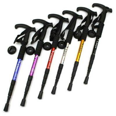 OUTDOOR STRETCHABLE ALPENSTOCK TRAVELLING WALKING STICK