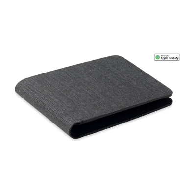 ANTI-LOSS FINDER PU WALLET in Black