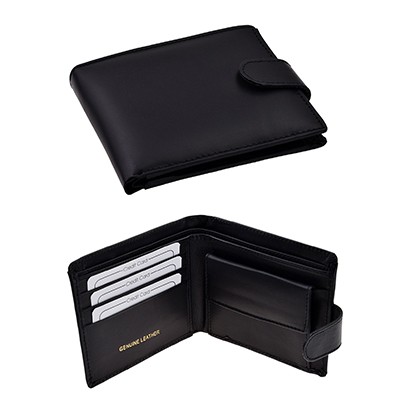 BLACK GENUINE LEATHER WALLET