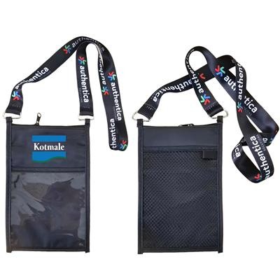 DOUBLE POUCH NECK WALLET