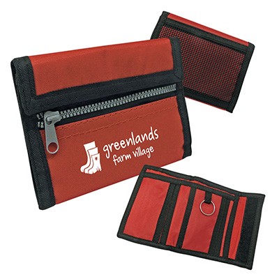 MESH WALLET with Various Zip & Velcro Compartments