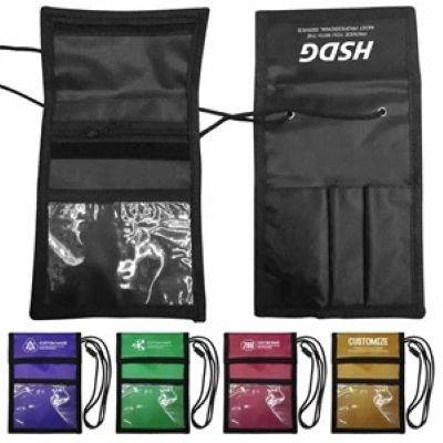 NECK WALLET AND BADGE CARD HOLDER - PROMOTIONAL CORPORATE GIFT