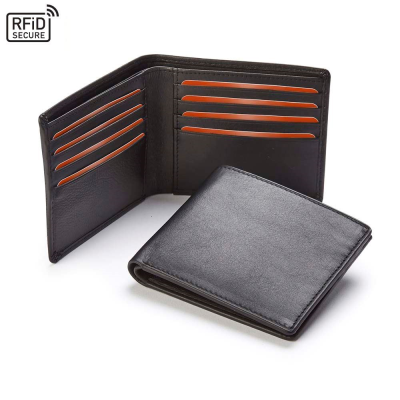 TRIM SANDRINGHAM NAPPA LEATHER LUXURY LEATHER WALLET with Rfid Protection