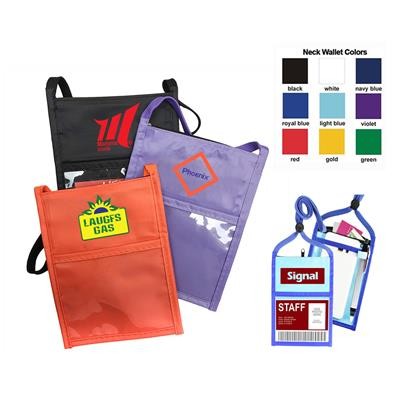 TWO POCKET FLAP NECK WALLET