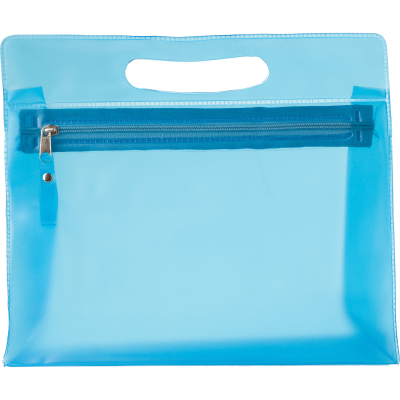 FROSTED TOILETRY BAG in Light Blue