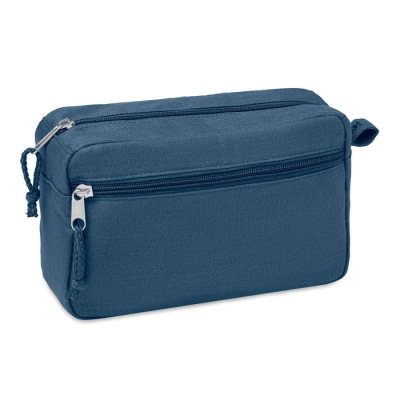 HEMP WASH BAG HEMP 200 GR & M² in Blue