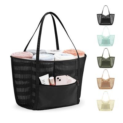 LADIES’ TOILETRIES CLOTHING MESH SINGLE SHOULDER TOTE BAG