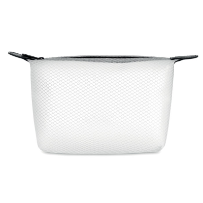 MESH EVA TOILETRY BAG in White - PROMOTIONAL CORPORATE GIFT