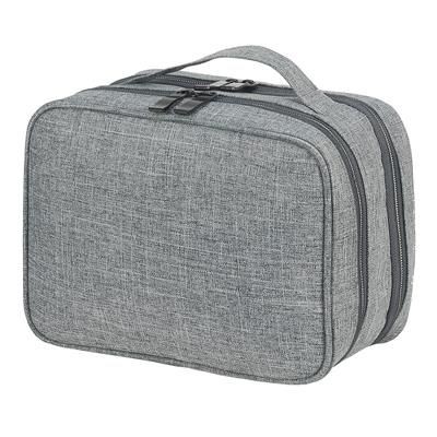 SEVILLE ACCESSORIES AND TOILETRY POUCH in Pale Grey Mélange