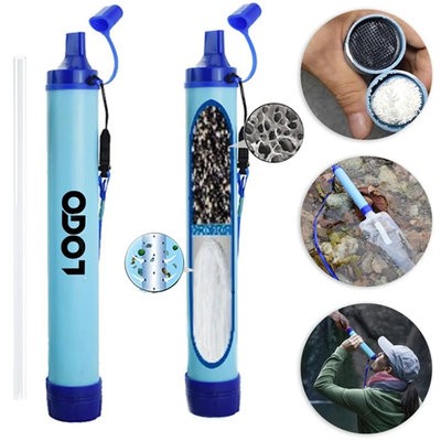 OUTDOOR SURVIVAL PERSONAL WATER FILTER STRAW