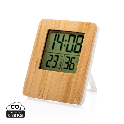 BAMBOO WEATHER STATION in Brown, White
