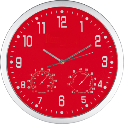 CRISMA WALL CLOCK in Red 