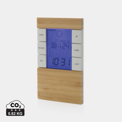 UTAH RCS RPLASTIC AND BAMBOO WEATHER STATION in Brown