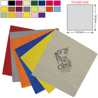 PAPER LUNCH NAPKIN 3PLY - COLOUR (33X33CM)