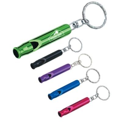CUSTOM KEYRING CHAIN SAFETY WHISTLE
