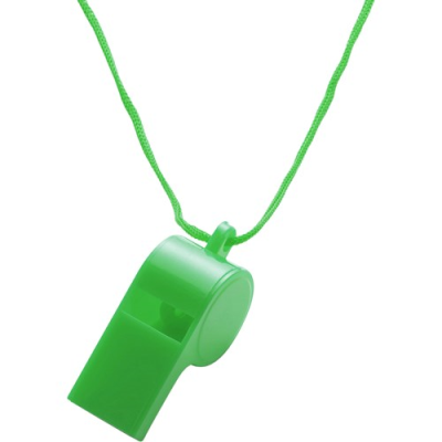 PLASTIC WHISTLE in Green