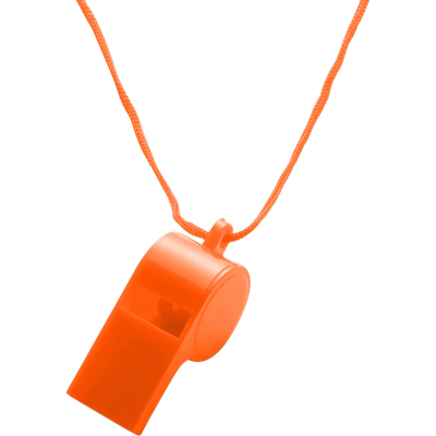 PLASTIC WHISTLE in Orange