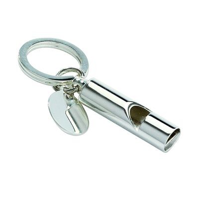 WHISTLE KEYRING in Silver